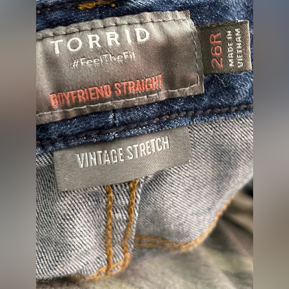 TORRID boyfriend Straight Leg 26 R - Picture 4 of 5